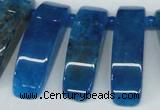CTD600 Top drilled 10*30mm - 12*45mm wand agate gemstone beads