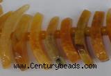 CTD710 Top drilled 12*25mm - 15*40mm wand agate gemstone beads