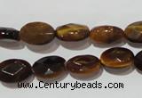 CTE1093 15.5 inches 9*12mm faceted oval yellow tiger eye beads