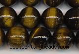 CTE1212 15.5 inches 10mm round AB grade yellow tiger eye beads