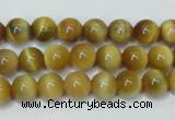 CTE128 15.5 inches 8mm round yellow tiger eye gemstone beads