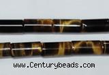 CTE164 15.5 inches 5*10mm column yellow tiger eye gemstone beads