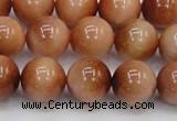 CTE1653 15.5 inches 10mm round sun orange tiger eye beads