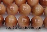 CTE1654 15.5 inches 12mm round sun orange tiger eye beads