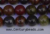 CTE1792 15.5 inches 8mm round red iron tiger beads wholesale