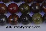 CTE1793 15.5 inches 10mm round red iron tiger beads wholesale