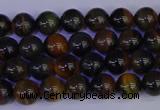 CTE1800 15.5 inches 4mm round blue iron tiger beads wholesale