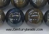 CTE2090 15.5 inches 16mm round AB-color blue & yellow tiger eye beads