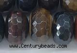 CTE2107 12*18mm faceted rondelle AB-color mixed tiger eye beads