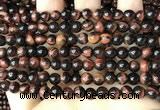 CTE2181 15.5 inches 6mm round red tiger eye gemstone beads