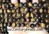 CTE2193 15.5 inches 10mm round mixed tiger eye beads wholesale