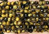 CTE2463 15 inches 6mm faceted round yellow tiger eye beads wholesale