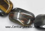 CTE39 15.5 inches 15*20mm rectangle blue tiger eye beads wholesale