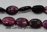 CTE993 15.5 inches 10*14mm oval dyed red tiger eye beads wholesale