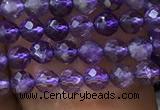 CTG1126 15.5 inches 3mm faceted round tiny amethyst beads