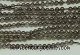 CTG120 15.5 inches 2mm round tiny smoky quartz beads wholesale