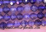 CTG1330 15.5 inches 3mm faceted round iolite beads wholesale