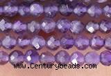 CTG1341 15.5 inches 2mm faceted round amethyst gemstone beads