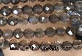 CTG1408 15.5 inches 2mm faceted round smoky quartz beads wholesale