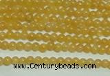 CTG148 15.5 inches 3mm round tiny yellow jade beads wholesale