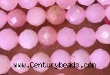 CTG1513 15.5 inches 3mm faceted round pink opal beads wholesale