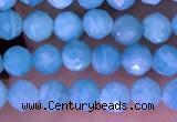 CTG1609 15.5 inches 3mm faceted round tiny amazonite beads