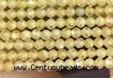 CTG2103 15 inches 2mm faceted round tiny quartz glass beads