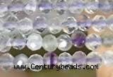 CTG2128 15 inches 2mm,3mm faceted round fluorite gemstone beads