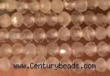 CTG2156 15 inches 2mm,3mm faceted round white moonstone beads