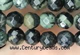 CTG3561 15.5 inches 4mm faceted round kambaba jasper beads