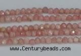 CTG653 15.5 inches 2mm faceted round Argentina rhodochrosite beads