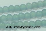 CTG66 15.5 inches 3mm round tiny dyed white jade beads wholesale