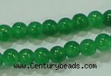 CTG69 15.5 inches 3mm round tiny dyed white jade beads wholesale