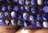 CTG779 15.5 inches 3mm faceted round tiny sodalite beads wholesale