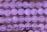 CTG831 15.5 inches 3mm faceted round tiny white moonstone beads