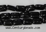 CTO125 15.5 inches 10*14mm rectangle black tourmaline beads