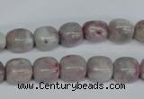 CTO220 15.5 inches 9*11mm nugget pink tourmaline gemstone beads
