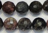 CTO32 15.5 inches 16mm faceted round natural tourmaline beads