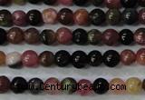 CTO451 15.5 inches 4mm round natural tourmaline gemstone beads