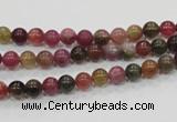 CTO60 15.5 inches 4mm round natural tourmaline gemstone beads