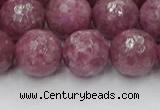 CTO661 15.5 inches 14mm faceted round Chinese tourmaline beads