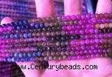 CTO665 15.5 inches 4mm round natural tourmaline gemstone beads