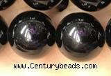 CTO704 15.5 inches 12mm round black tourmaline beads wholesale