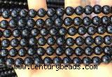 CTO712 15.5 inches 8mm round black tourmaline gemstone beads