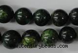 CTP205 15.5 inches 14mm round yellow pine turquoise beads wholesale