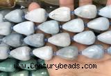 CTR355 15.5 inches 15*22mm faceted teardrop aquamarine beads