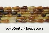 CTR401 15.5 inches 8*20mm teardrop agate beads wholesale