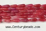 CTR403 15.5 inches 8*20mm teardrop agate beads wholesale