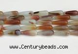 CTR412 15.5 inches 10*30mm teardrop agate beads wholesale