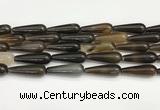 CTR414 15.5 inches 10*30mm teardrop agate beads wholesale